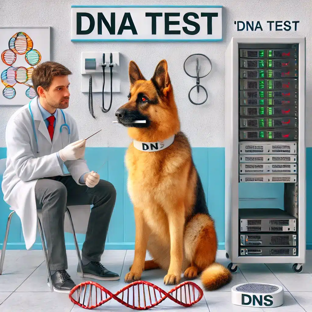 Adult German Shepherd Getting A DNA Test